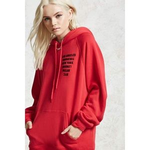 🌼Forever 21 Cities Red Hoodie